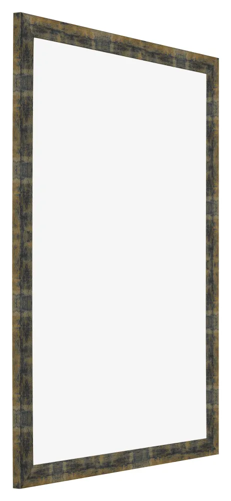 Bilderrahmen 67x98 cm - Blau Gold Meliert - MDF - Pisa