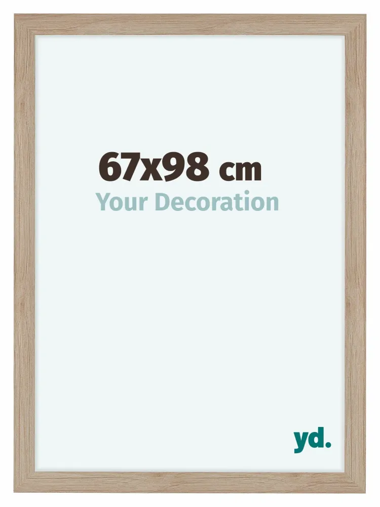 Bilderrahmen 67x98 cm - Eiche Hell - MDF - Como