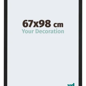 Bilderrahmen 67x98 cm - Schwarz Matt - MDF - Catania