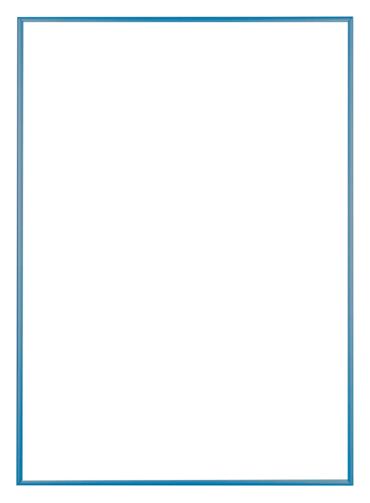 Bilderrahmen 67x98 cm - Stahl Blau - Aluminium - Kent