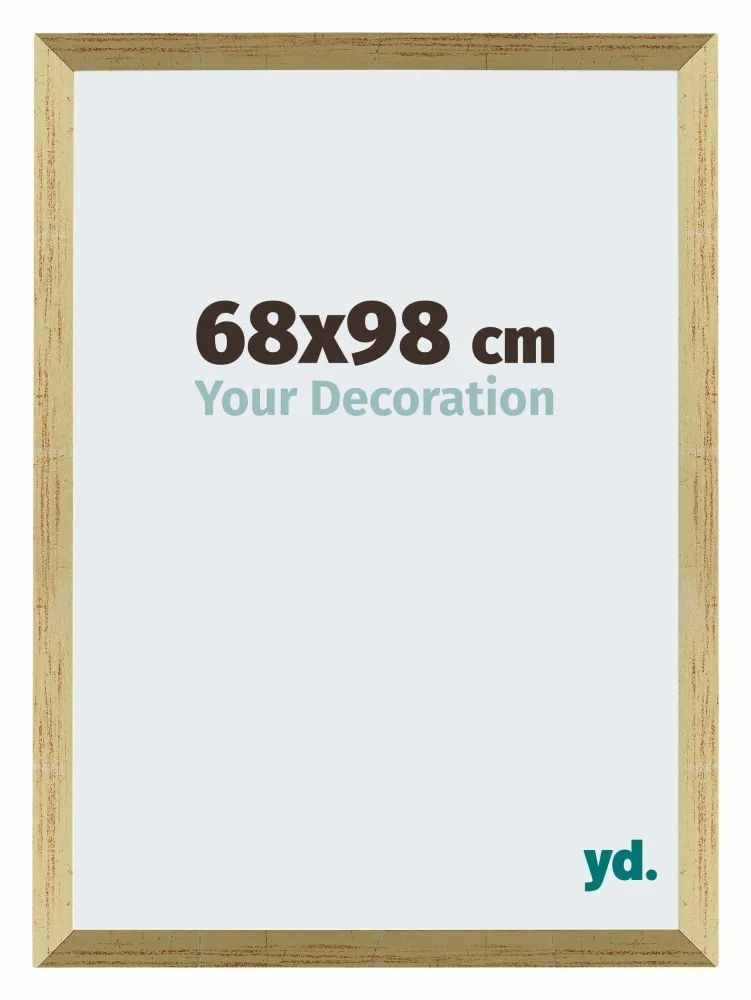 Bilderrahmen 68x98 cm - Goldglanz - MDF - Mura