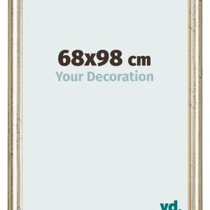 Bilderrahmen 68x98 cm - Metallglanz - MDF - Lazio