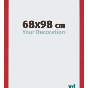 Bilderrahmen 68x98 cm - Rot - MDF - Mura