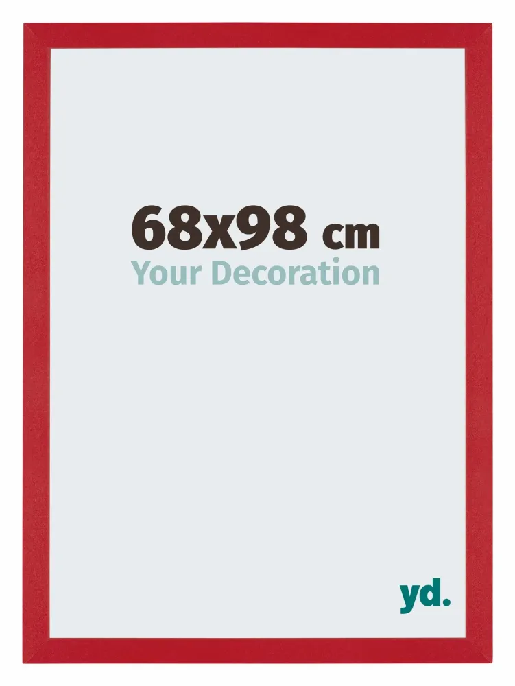 Bilderrahmen 68x98 cm - Rot - MDF - Mura