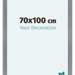 Bilderrahmen 70x100 cm - Aluminium - Gebürstet - MDF - Como