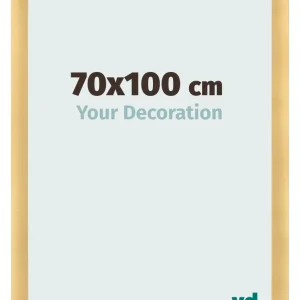 Bilderrahmen 70x100 cm - Gold Matt - MDF - Pisa
