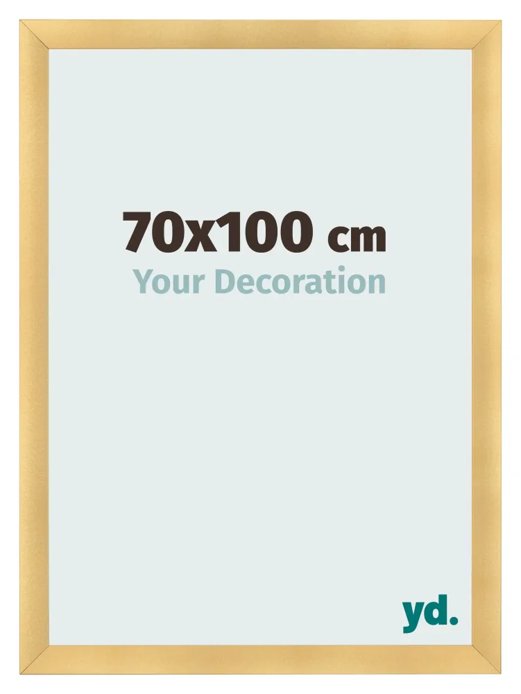 Bilderrahmen 70x100 cm - Gold Matt - MDF - Pisa