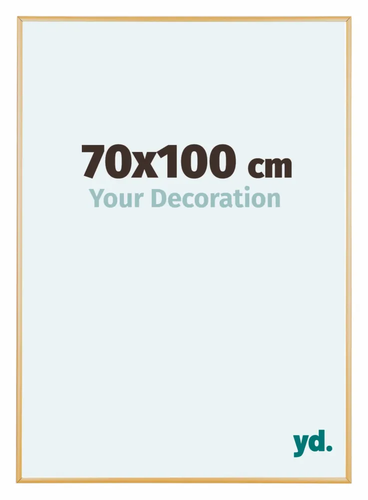 Bilderrahmen 70x100 cm - Gold Vintage - Aluminium - Kent