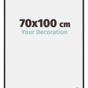 Bilderrahmen 70x100 cm - Schwarz Matt - Aluminium - New York - Aluminium - New York