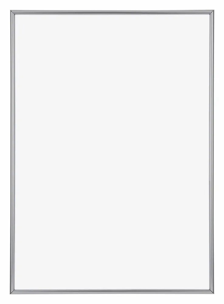 Bilderrahmen 70x100 cm - Silber Hochglanz - Kunststoff - Annecy