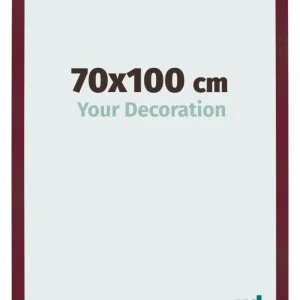 Bilderrahmen 70x100 cm - Weinrot Gewischt - MDF - Bologna