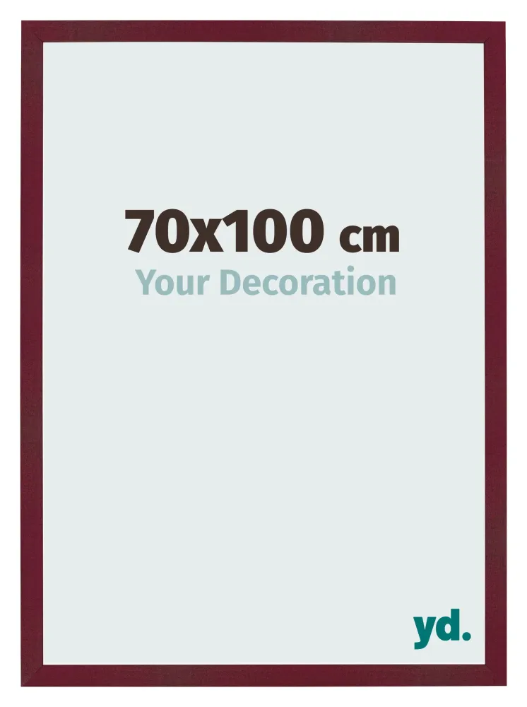 Bilderrahmen 70x100 cm - Weinrot Gewischt - MDF - Bologna