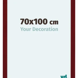 Bilderrahmen 70x100 cm - Weinrot Gewischt - MDF - Como