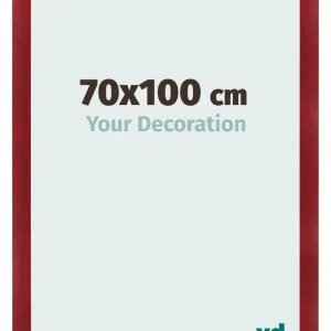 Bilderrahmen 70x100 cm - Weinrot Gewischt - MDF - Pisa