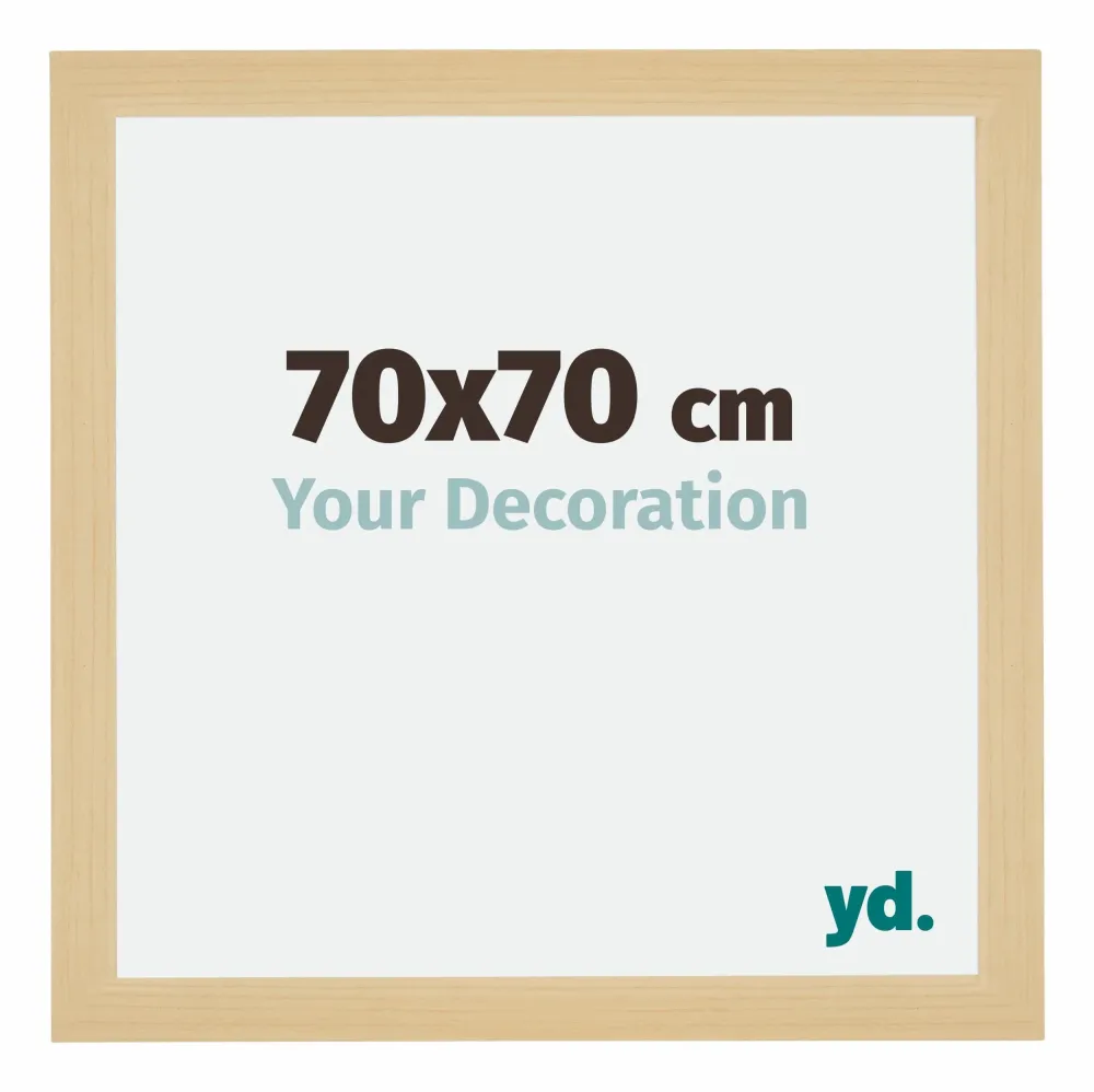 Bilderrahmen 70x70 cm - Ahorn Dekor - MDF - Mura