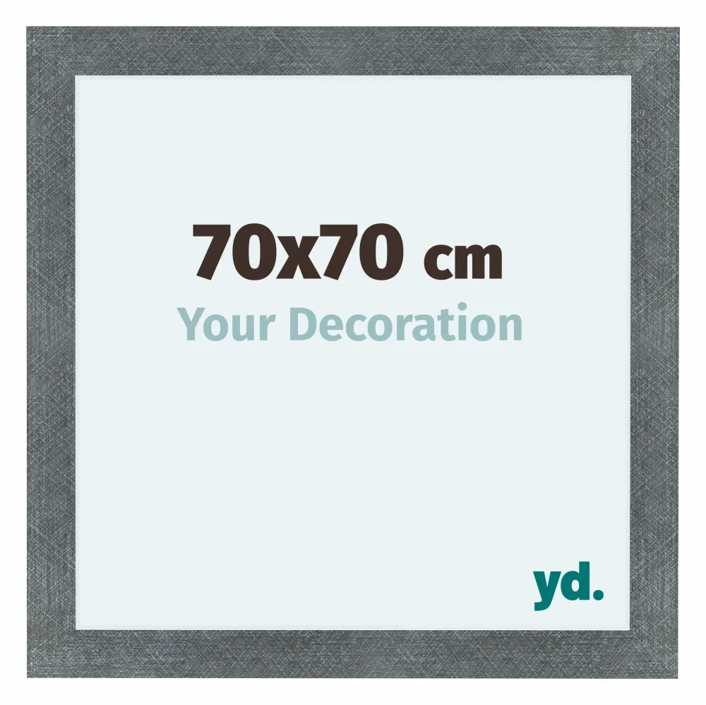 Bilderrahmen 70x70 cm - Eisen Gewischt - MDF - Como