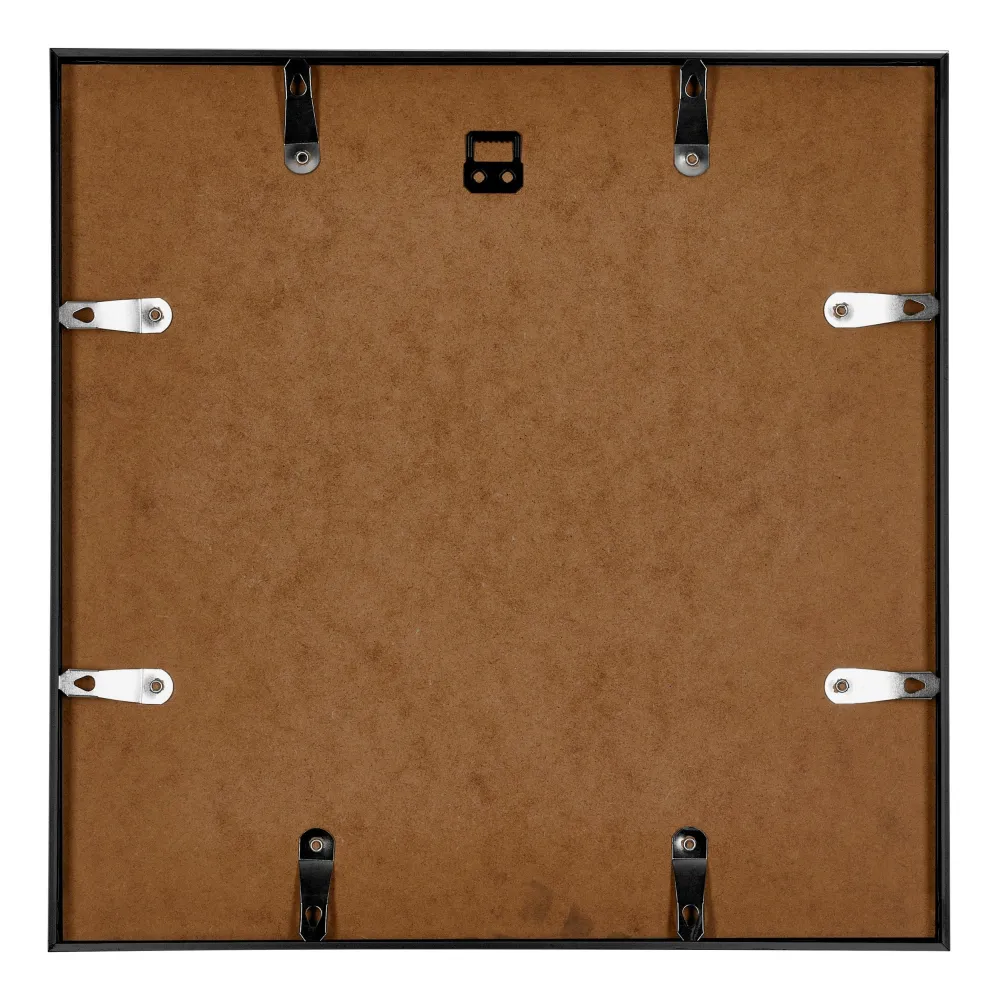 Bilderrahmen 70x70 cm - Schwarz Hochglanz - Aluminium - Kent