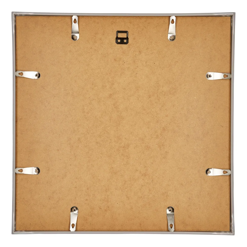 Bilderrahmen 70x70 cm - Silber Hochglanz - Kunststoff - Annecy