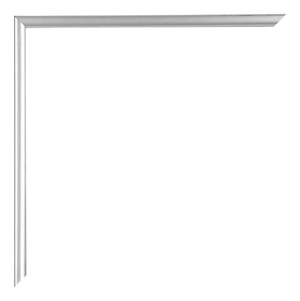 Bilderrahmen 70x70 cm - Silber Hochglanz - Kunststoff - Evry