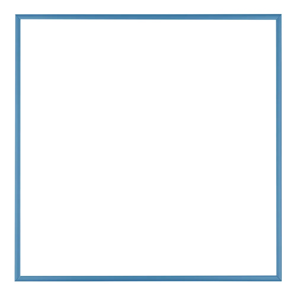 Bilderrahmen 70x70 cm - Stahl Blau - Aluminium - Kent