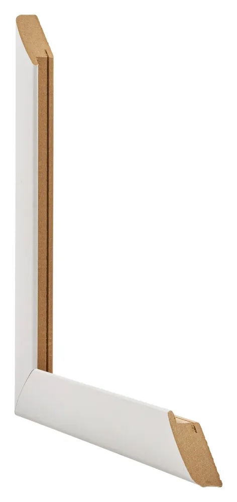 Bilderrahmen 70x70 cm - Weiß Gemasert - MDF - Como