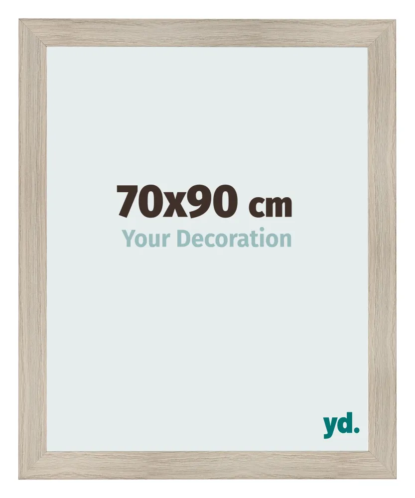 Bilderrahmen 70x90 cm - Eiche Hell - MDF - Pisa