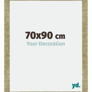 Bilderrahmen 70x90 cm - Gold Antik - MDF - Mura