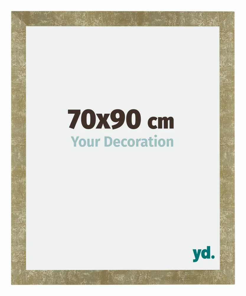 Bilderrahmen 70x90 cm - Gold Antik - MDF - Mura