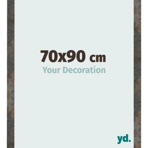 Bilderrahmen 70x90 cm - Oxidiertes Metall - MDF - Bologna