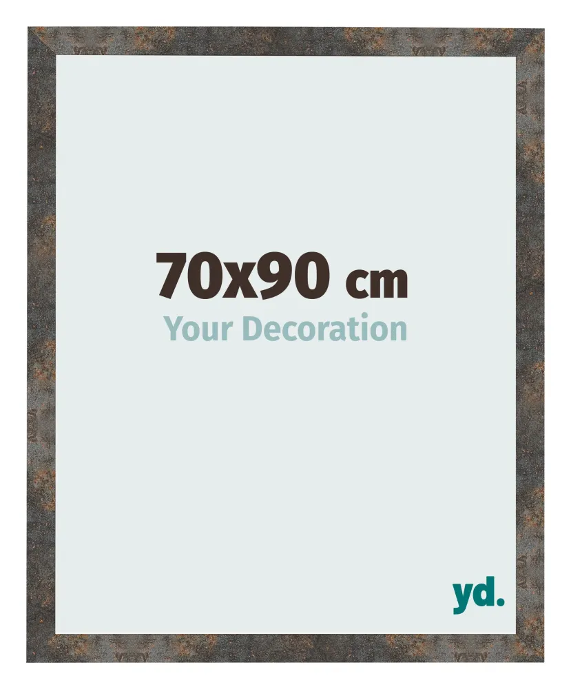 Bilderrahmen 70x90 cm - Oxidiertes Metall - MDF - Bologna