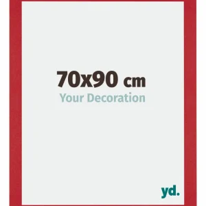 Bilderrahmen 70x90 cm - Rot - MDF - Mura
