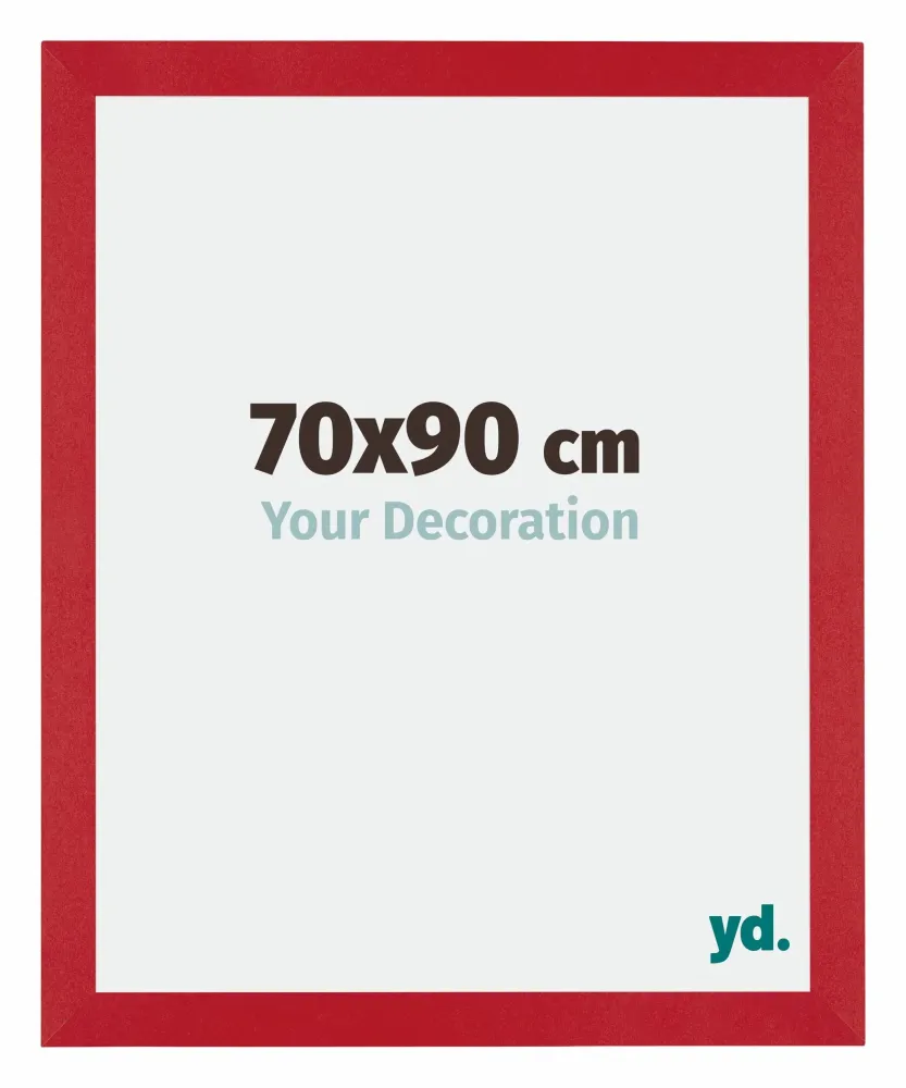 Bilderrahmen 70x90 cm - Rot - MDF - Mura