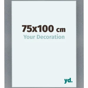 Bilderrahmen 75x100 cm - Aluminium - Gebürstet - MDF - Como