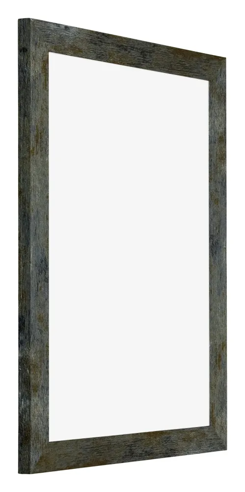 Bilderrahmen 75x100 cm - Blau Gold Meliert - MDF - Mura
