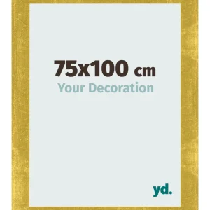 Bilderrahmen 75x100 cm - Gold Vintage - MDF - Pisa