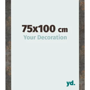 Bilderrahmen 75x100 cm - Oxidiertes Metall - MDF - Bologna