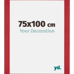 Bilderrahmen 75x100 cm - Rot - MDF - Mura