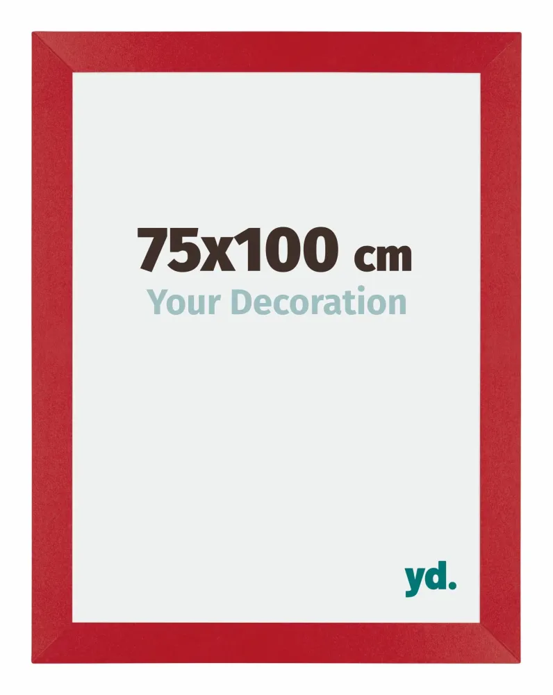Bilderrahmen 75x100 cm - Rot - MDF - Mura