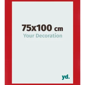 Bilderrahmen 75x100 cm - Rot - MDF - Pisa