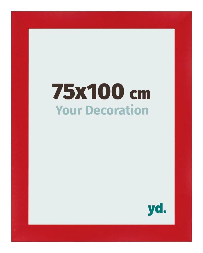 Bilderrahmen 75x100 cm - Rot - MDF - Pisa