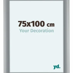 Bilderrahmen 75x100 cm - Silber Matt - MDF - Como