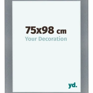Bilderrahmen 75x98 cm - Aluminium - Gebürstet - MDF - Como