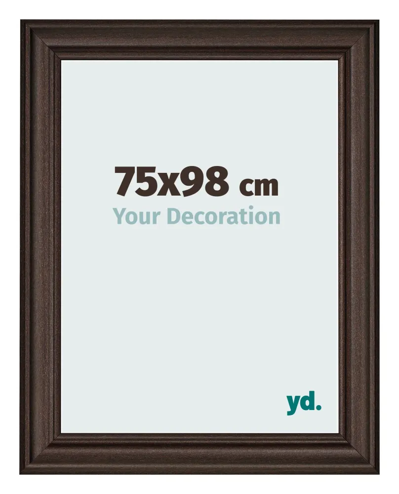 Bilderrahmen 75x98 cm - Eiche Dunkel - MDF - Lazio