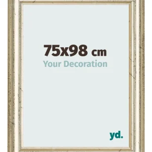 Bilderrahmen 75x98 cm - Metallglanz - MDF - Lazio