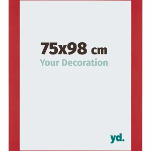 Bilderrahmen 75x98 cm - Rot - MDF - Mura