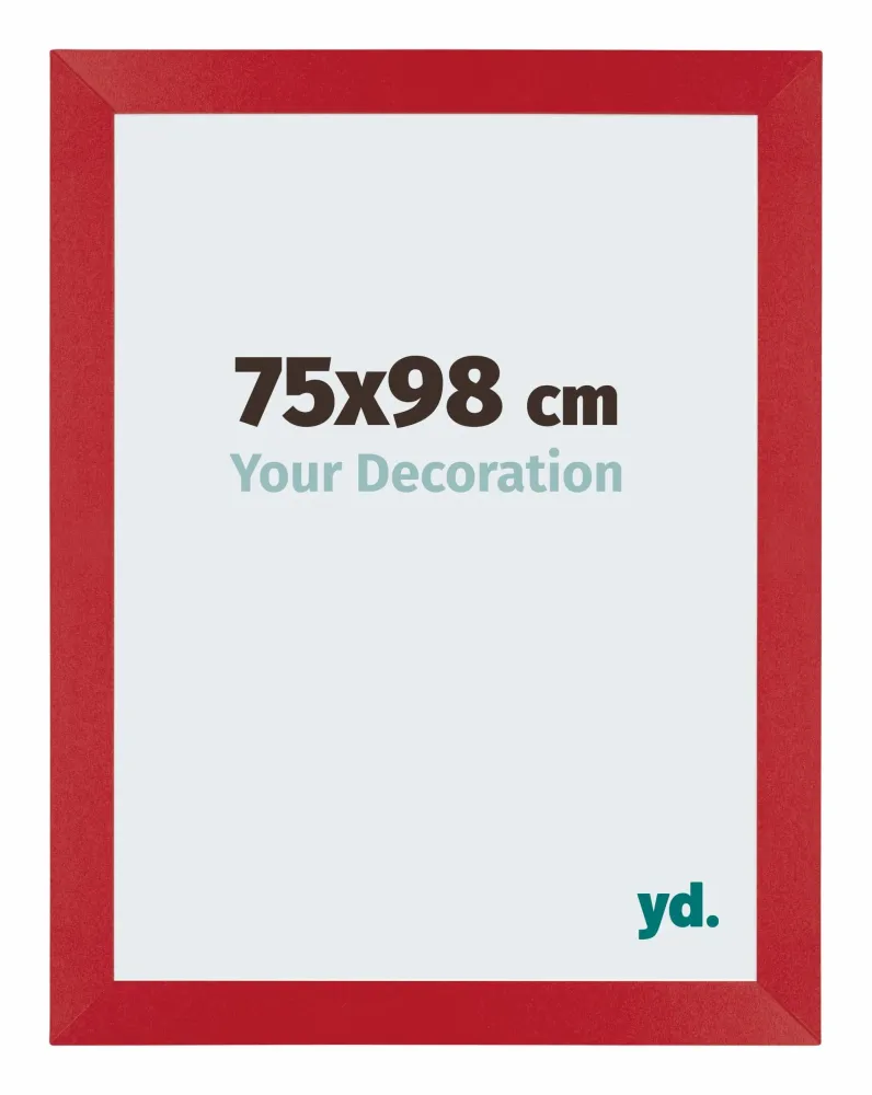 Bilderrahmen 75x98 cm - Rot - MDF - Mura