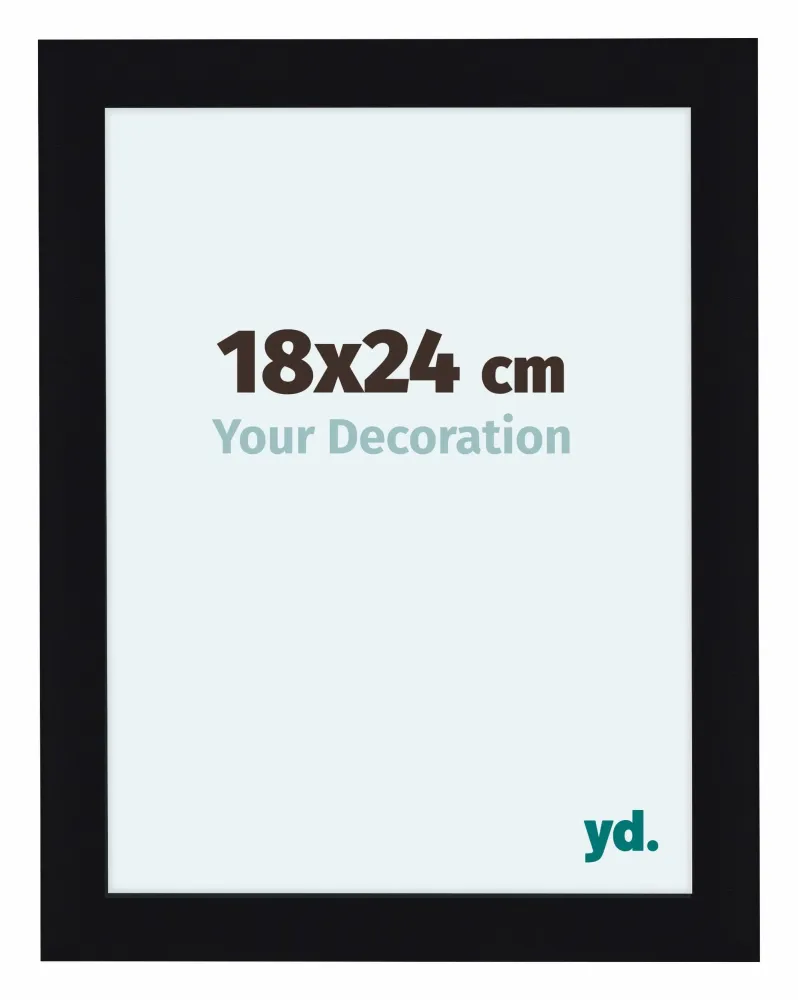 Bilderrahmen 75x98 cm - Schwarz Hochglanz - MDF - Como