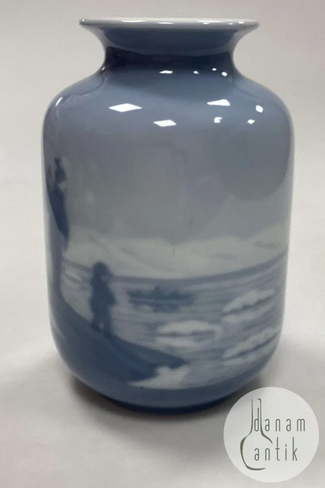 Bing und Grondahl Vase mit Motiv aus Grönland Nr. 719/5463