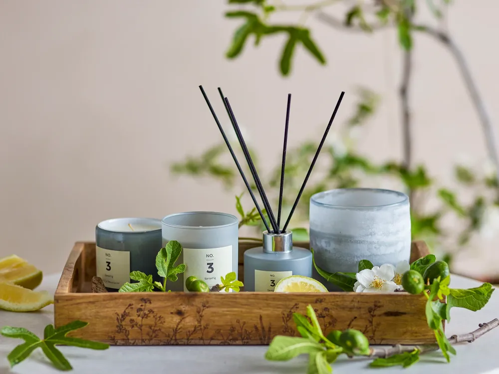 Bloomingville, NO. 3 - Santal Fig Scent Diffuser, Blue, Duftflüssigkeit