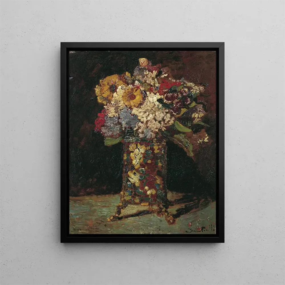 Blumenstillleben-Gemälde - Adolphe Monticelli | Kunstdruck
